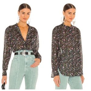 Isabel Marant Etoile Chemise Mexica Floral Blouse in Multicolor Sz:38/US6